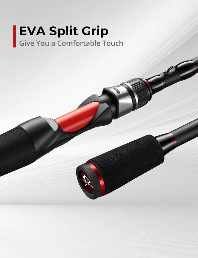 Alt view image 5 of 7 - Torrent Fishing Rod, IM6 Carbon Baitcaster Rod & Spinning Rod, High Sensitive Lightweight Casting Rod & Spinning Fishing Rod, Zirconium Oxide Rings, 2 Pieces Baitcast Rod & Spin Rod