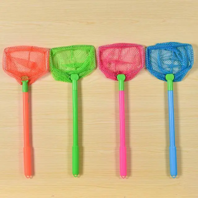 Alt view image 3 of 7 - 4/8 Pieces Butterflies Kids Fishing Net Catching Bug Floating Bait Beach Nets for Outdoor Playing