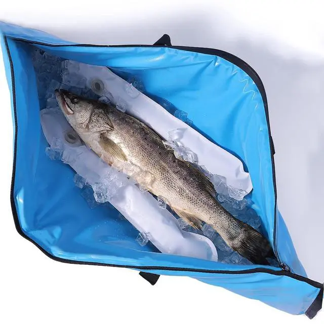 Alt view image 2 of 7 - Insulated Fish Cooler Bag Portable Fish Kill Bag Keep Ice-cold More Than 48 Hours