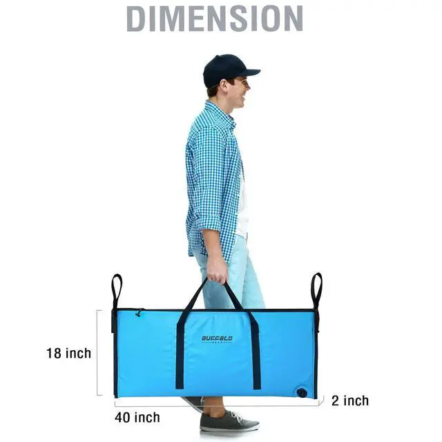 Alt view image 7 of 7 - Insulated Fish Cooler Bag Portable Fish Kill Bag Keep Ice-cold More Than 48 Hours