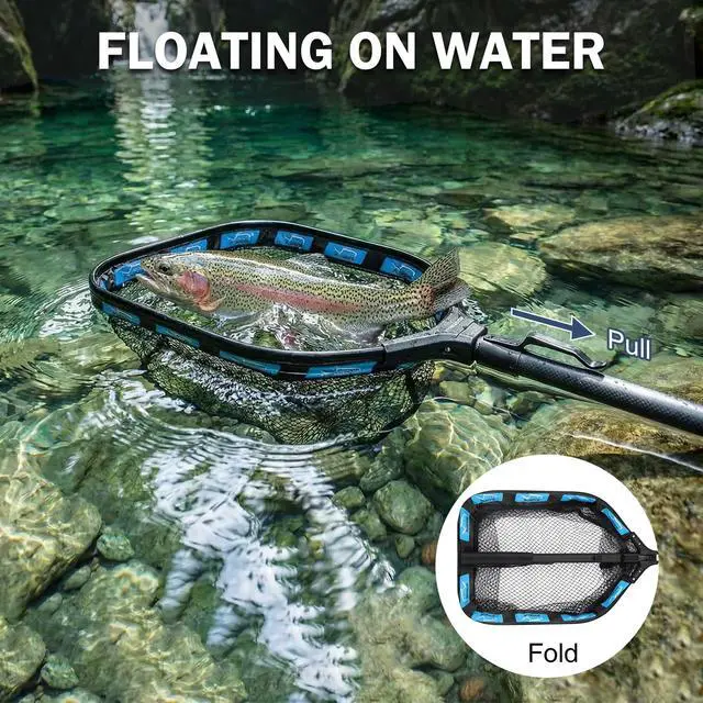 Alt view image 3 of 7 - Tackle Bag - Expandable Fishing Bag with fishing net for Saltwater & Freshwater - Water Resistant Fishing Gear Shoulder Bag For Men