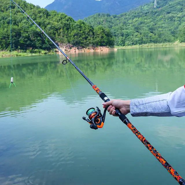 Alt view image 7 of 7 - 3 Piece Surf Fishing Rod Combo Medium/Heavy Travel Spinning Rod with 4000/5000 Size Reel Baitfeeder Combo(9'/10'/11'12')