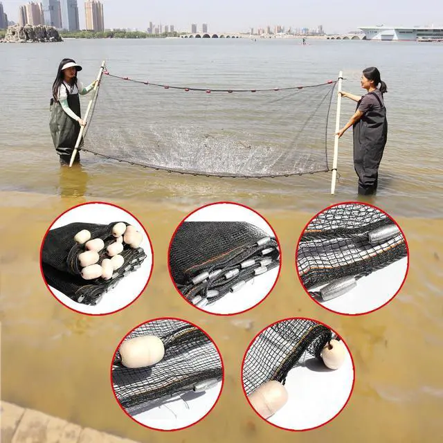 Alt view image 2 of 5 - Professional Seine Net | 5 to 50 ft | Ultra Strong | Maximizes Catch | Ideal for Both Commercial and Recreational Fishing