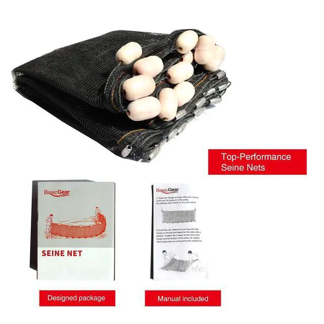 Alt view image 5 of 5 - Professional Seine Net | 5 to 50 ft | Ultra Strong | Maximizes Catch | Ideal for Both Commercial and Recreational Fishing