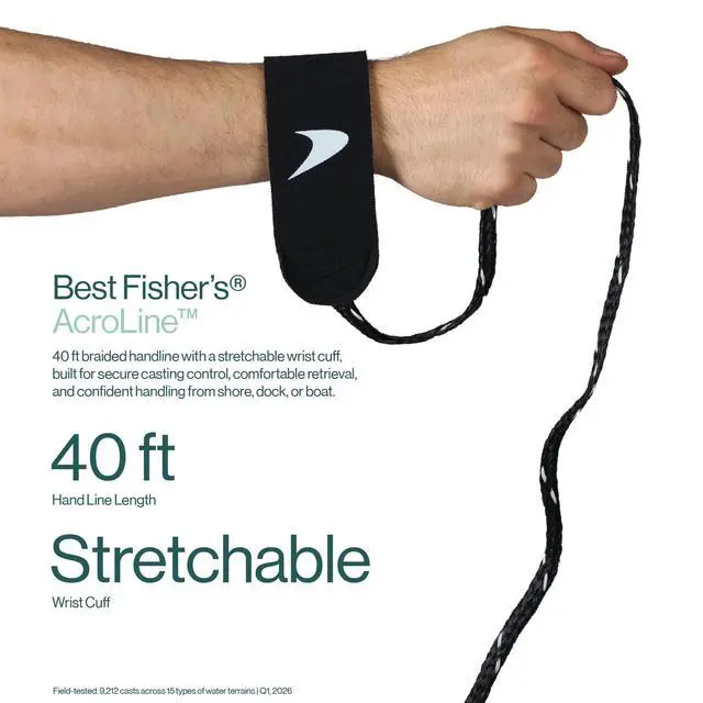 Alt view image 6 of 7 - American Pro Cast Net - 4ft/6ft/8ft/10ft/12ft - 3/8" Mesh - Real Lead 1-lbs/ft Double Line - 2024 Upgraded & Optimized - Old Salt Premium Cast Nets for Fishing - E-Book & Utility Box Included