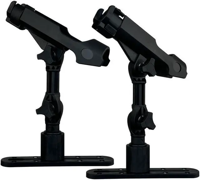 Main image of 2 Pack Fishing Rod Holder with Track Mount Universal T-Shaped Screw Mounted on Rail for Kayak, Canoe, Fishing Boat