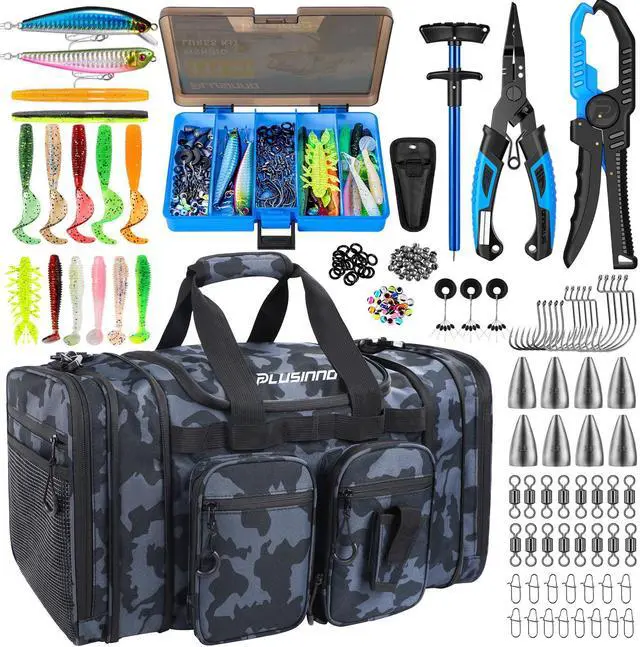 Main image of Tackle Bag - Expandable Fishing Bag with fishing tools for Saltwater & Freshwater - Water Resistant Fishing Gear Shoulder Bag For Men, All-purpose Carrying Bags for Outdoors