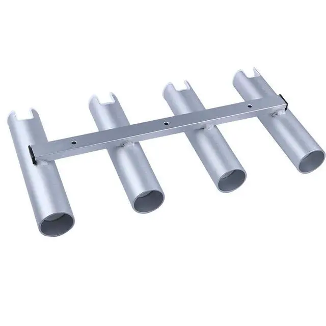 Alt view image 4 of 6 - Aluminium Wall-Mounted Fishing Rod Holder for Boat, Garage & Marine - Holds Rods & Poles