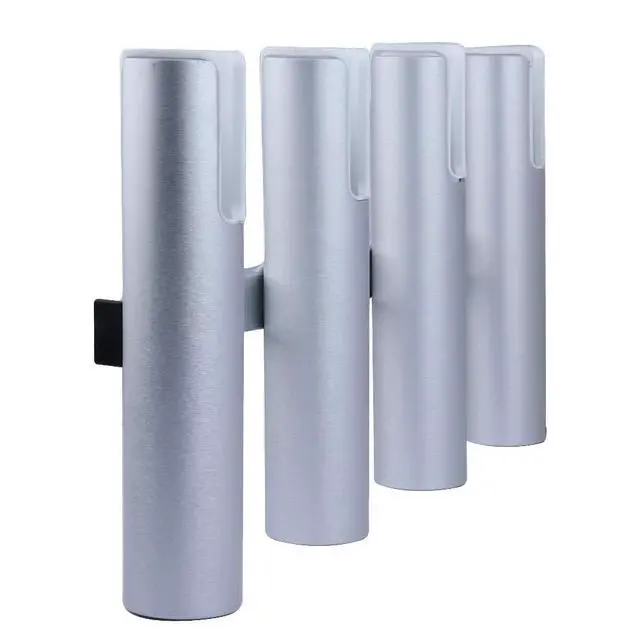 Alt view image 3 of 6 - Aluminium Wall-Mounted Fishing Rod Holder for Boat, Garage & Marine - Holds Rods & Poles