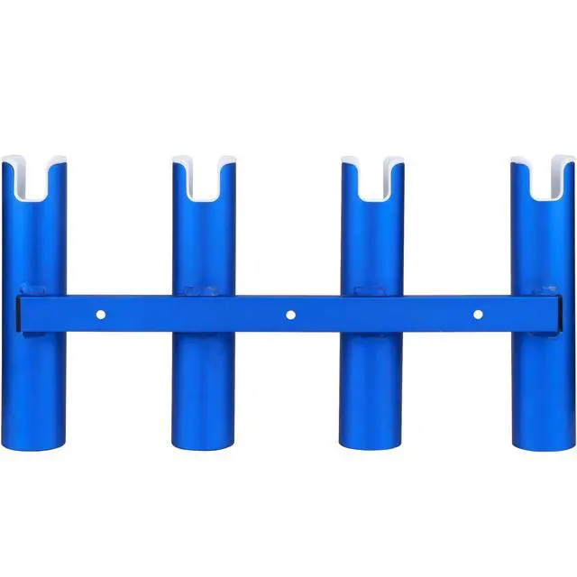 Alt view image 5 of 7 - Aluminium Wall-Mounted Fishing Rod Holder for Boat, Garage & Marine - Holds Rods & Poles