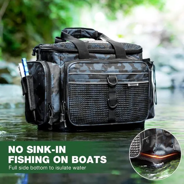 Alt view image 5 of 7 - Fishing Tackle Box, Waterproof 3600 and 3700 Tackle Trays, Plastic Tackle Box Organizer with Removable Dividers Storage Lure Box for Lures 1 and 4 Pack (Fishing Tackle Bags)