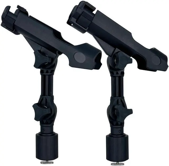 Main image of 2 Pack Fishing Rod Holder with Track Mount Universal T-Shaped Screw Mounted on Rail for Kayak, Canoe, Fishing Boat