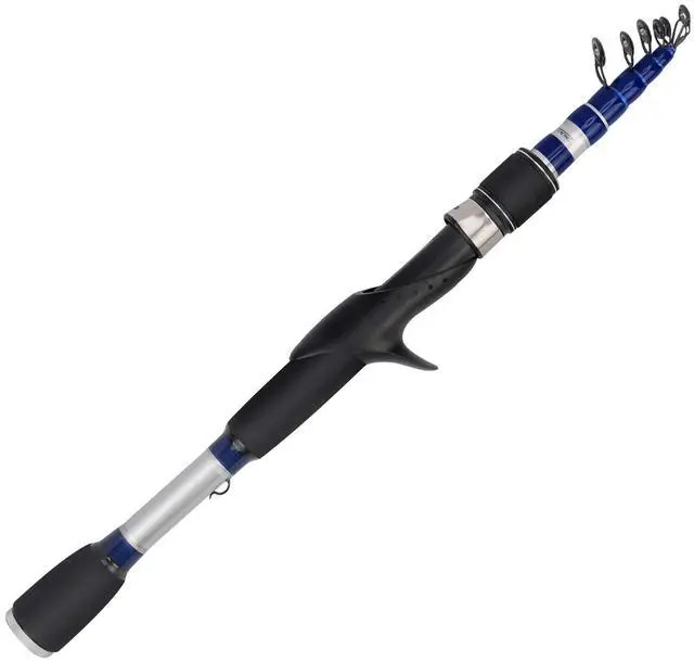 Main image of Compass Telescopic Fishing Rods and Combo, Sensitive Graphite Composite Blank, Easy to Travel, Packs to Just 17" in Length, Stainless Guides and Ceramic Rings, Combos w/ 4+1BB Spinning Reel