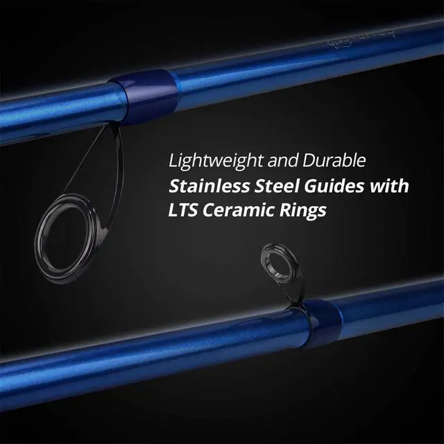 Alt view image 5 of 7 - Compass Telescopic Fishing Rods and Combo, Sensitive Graphite Composite Blank, Easy to Travel, Packs to Just 17" in Length, Stainless Guides and Ceramic Rings, Combos w/ 4+1BB Spinning Reel