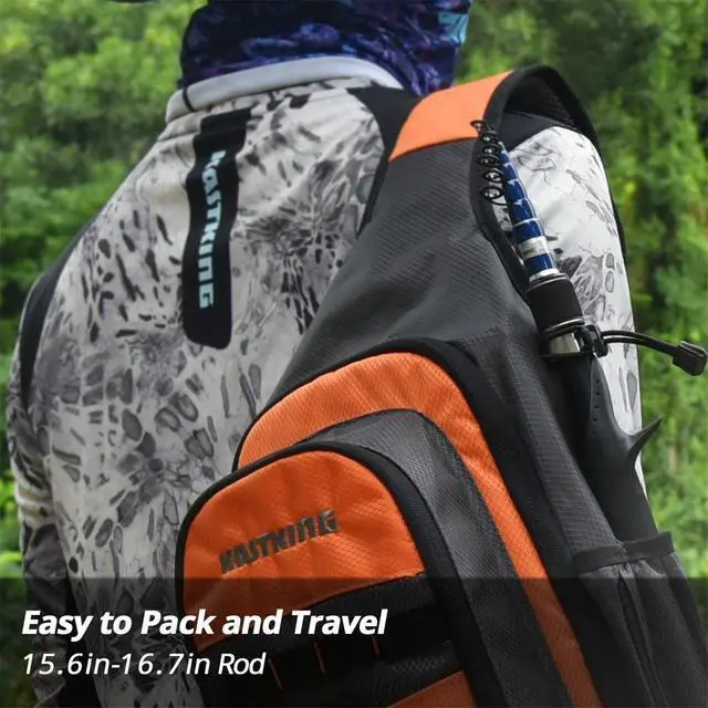 Alt view image 7 of 7 - Compass Telescopic Fishing Rods and Combo, Sensitive Graphite Composite Blank, Easy to Travel, Packs to Just 17" in Length, Stainless Guides and Ceramic Rings, Combos w/ 4+1BB Spinning Reel