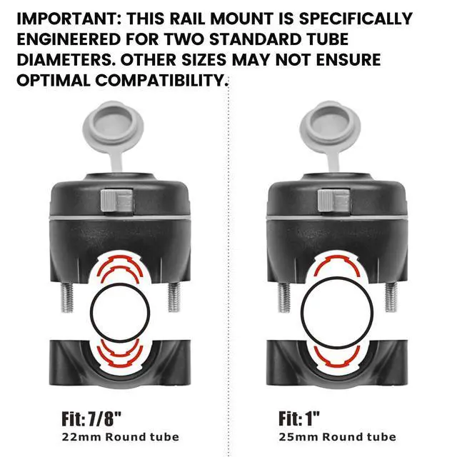 Alt view image 3 of 7 - Fishing Rod Holder Universal Fit Kit Allows for 360-degree Adjustment Kayak Fishing Boat Powerlock Rod Holder