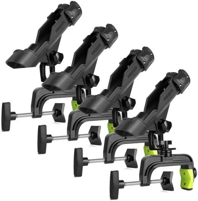 Main image of Fishing Rod Holders for Boat, Upgraded Fishing Pole Holders with Enlarge Clamp for Most Rod, Adjustable Fishing Rod Rack Fit Round/Square Tubes