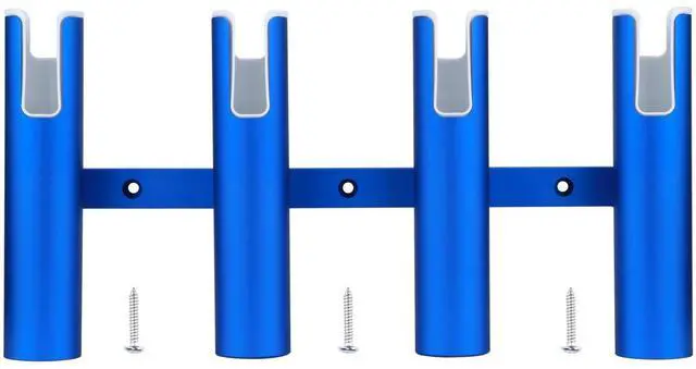 Main image of Aluminium Wall-Mounted Fishing Rod Holder for Boat, Garage & Marine - Holds Rods & Poles