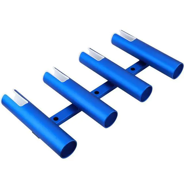 Alt view image 5 of 7 - Aluminium Wall-Mounted Fishing Rod Holder for Boat, Garage & Marine - Holds Rods & Poles