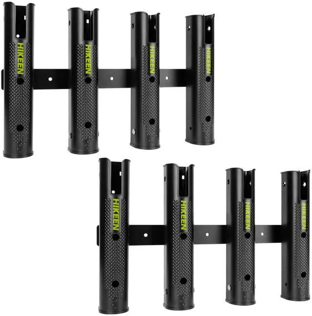 Main image of Adjustable Fishing Rod Holder, 4 Tube Fishing Pole Holders Wall-Mounted Rod Rack for Boat Kayak Golf Cart Garage Crate Cooler Wagon RV