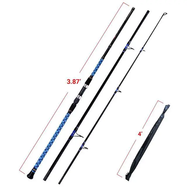 Alt view image 2 of 7 - Surf Spinning Fishing Rod Carbon Travel Surf Rod 2 Piece/3 Piece/4 Piece Spinning Fishing Rod 9'/10'/11'/12'/15'