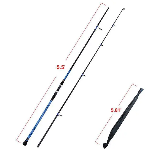 Alt view image 2 of 7 - Surf Spinning Fishing Rod Carbon Travel Surf Rod 2 Piece/3 Piece/4 Piece Spinning Fishing Rod 9'/10'/11'/12'/15'
