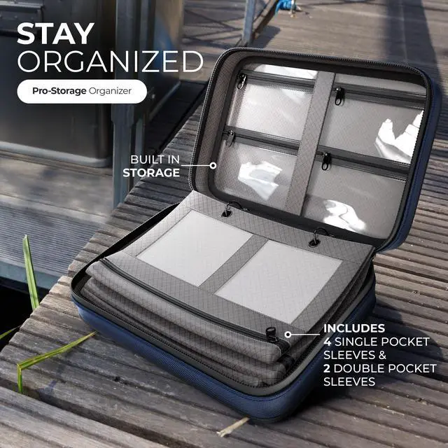 Alt view image 3 of 7 - Deluxe Bait Binder, Water Resistant Soft Bait Storage System for Soft Plastics and Rigs with Zippered Sleeves, Deluxe Bait Binder