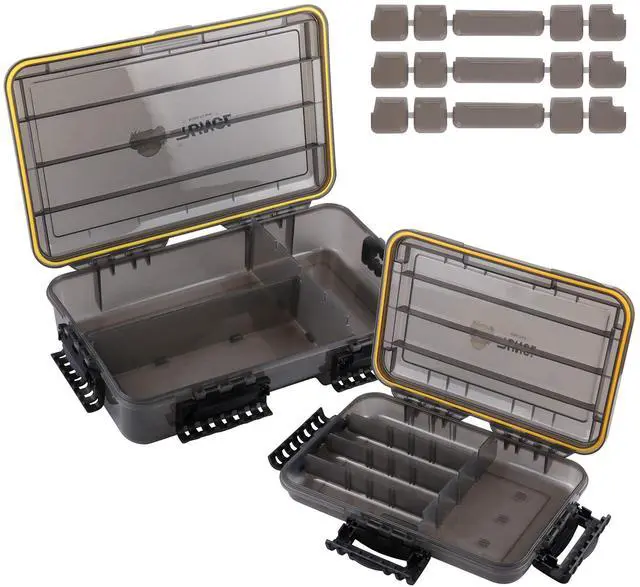 Main image of Fishing Tackle Box, Waterproof Tray for Jigs Lures, Thicker Floating Tackle Utility Box with Adjustable Dividers, 3600/3700/Large 3700 Size