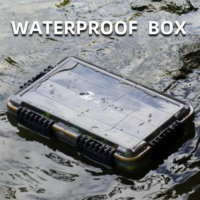 Alt view image 6 of 7 - Fishing Tackle Box, Waterproof Tray for Jigs Lures, Thicker Floating Tackle Utility Box with Adjustable Dividers, 3600/3700/Large 3700 Size