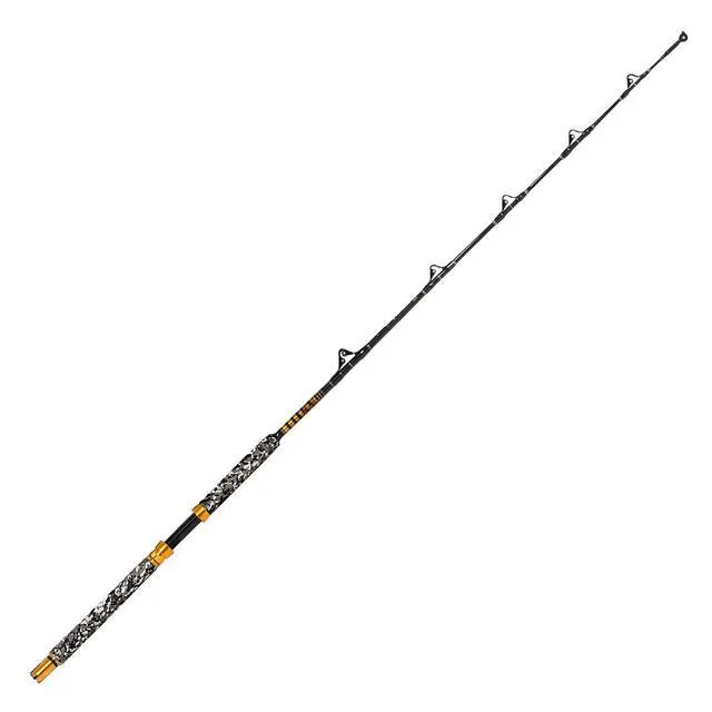 Alt view image 2 of 7 - 1-Piece Saltwater Offshore Trolling Rod 6-Feet Big Game Rod Conventional Boat Fishing Pole