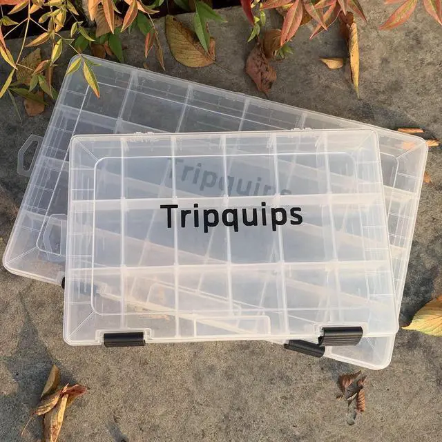 Alt view image 7 of 7 - 3600 Tackle Trays, Plastic Storage Organizer Box with Removable Dividers - Tackle Boxes - Fishing Tackle Storage - 3700 Tackle Trays - 2 Packs/4 Packs Box Organizer