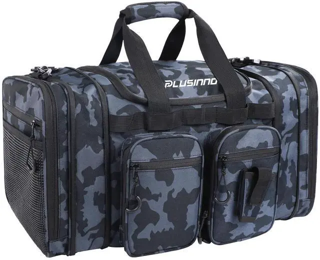 Main image of Tackle Bag - Expandable Fishing Bag for Saltwater & Freshwater - Water Resistant Fishing Gear Shoulder Bag For Men, All-purpose Carrying Bags for Outdoors