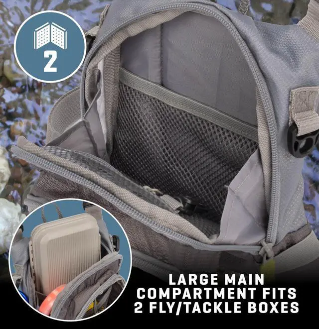 Alt view image 6 of 7 - Allen Company Bear Creek Micro Fly Fishing Chest Pack
