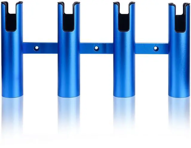 Main image of Aluminum Fishing Boat Rod Holder,3/4 Link Tube Aluminum Rod Rack, Suit Boats & Yacht,Silver