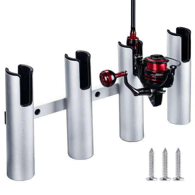 Alt view image 5 of 6 - Aluminum Fishing Boat Rod Holder,3/4 Link Tube Aluminum Rod Rack, Suit Boats & Yacht,Silver