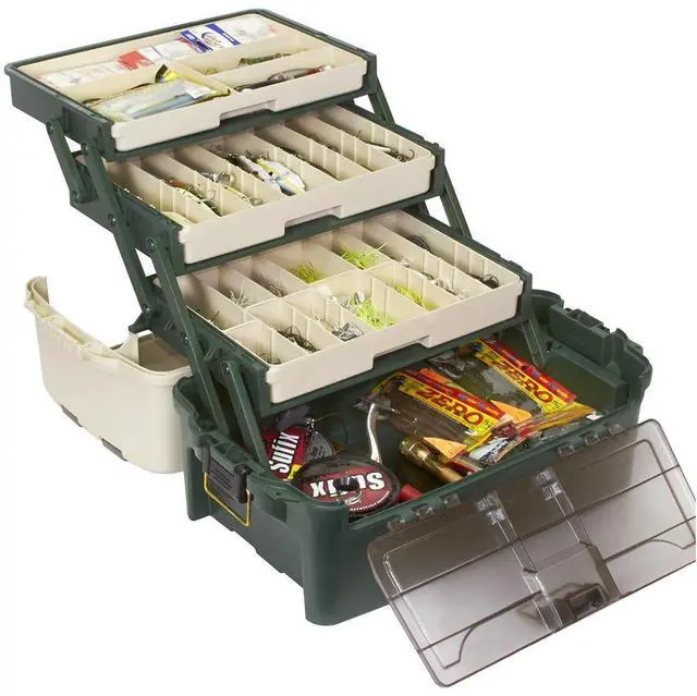 Main image of Hybrid Hip Tackle System, One Size, White and Green, Premium Tackle Storage with Removable Drawers, Fits StowAway Utility Boxes, Storage for Fishing