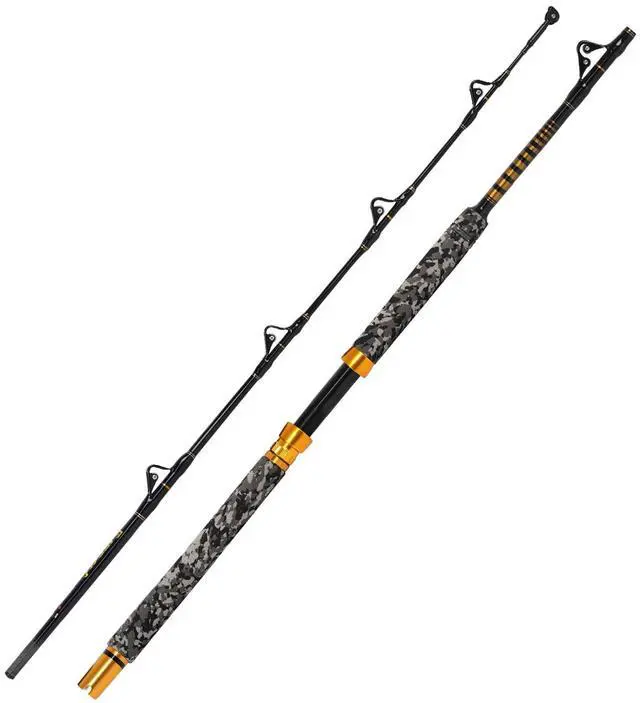 Main image of 1-Piece Saltwater Offshore Trolling Rod 6-Feet Big Game Rod Conventional Boat Fishing Pole