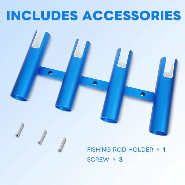 Alt view image 6 of 7 - Aluminium Fishing Rod Holders for Boat, Wall-Mounted Fishing Pole Roof Rod Rack,Surf Fishing Rod Holder for Truck, Boats & Yacht