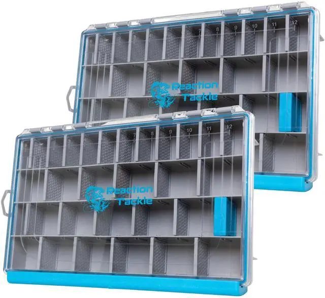 Main image of Ultra Elite Tackle Trays, Water Resistant Fishing Tackle Box Organizer with Removable Dividers, Sealed Rubber Gasket and One Hand Latch - 3700 (2-Pack)
