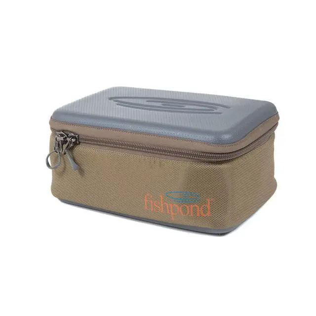 Alt view image 2 of 3 - Ripple Reel Case, Large, Sand/Saddle Brown
