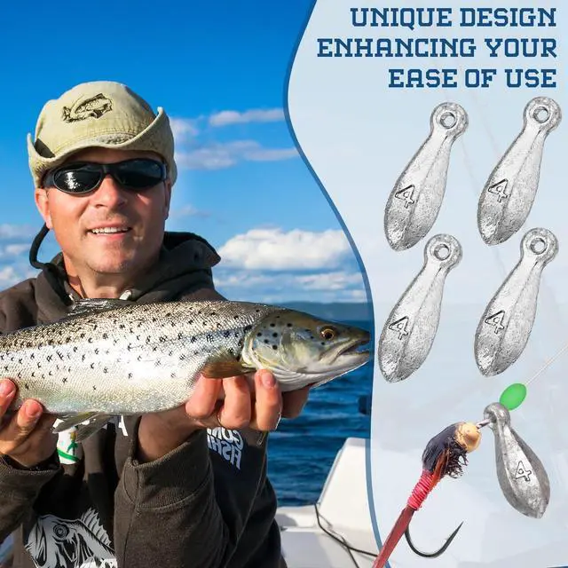 Alt view image 6 of 6 - 18 Pcs Bank Sinker Fishing Sinkers Weights Bank Weights for Ocean Saltwater Freshwater Surf Bass Catfish Fishing Casting Gear Tackle