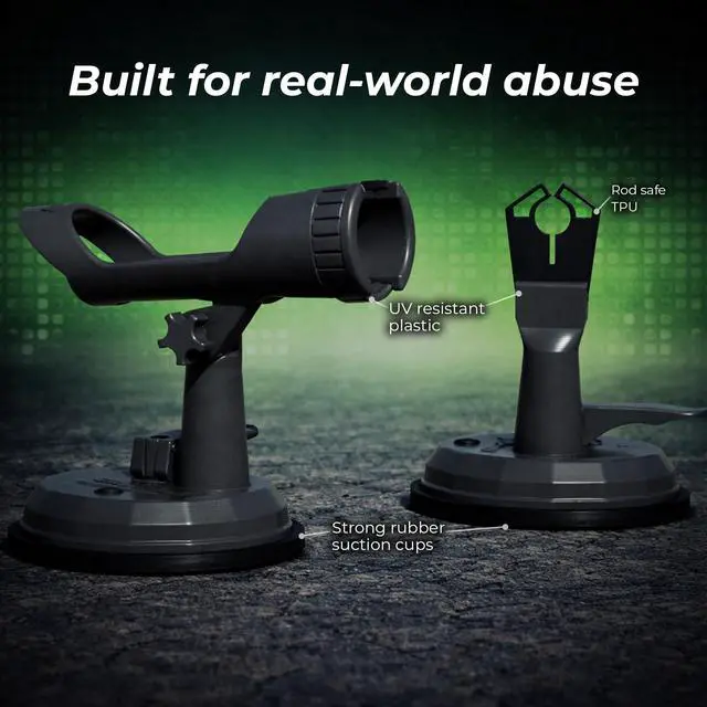 Alt view image 5 of 7 - SnapMount S - Suction Cup Fishing Rod Holder for Car - Roof Rack Mount for SUV, Cars & Trucks - Fishing Pole & Fly Rod Holder for Car