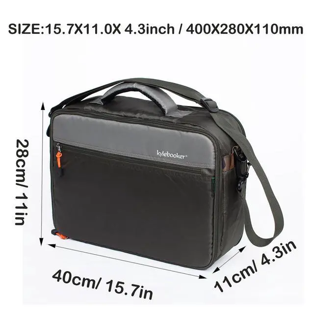 Alt view image 3 of 7 - Fishing Reel Case Travel Storage Bag with Adjustable Compartments for Fly Reels, Spinning Reels, Baitcasting Reel & Fishing Gear