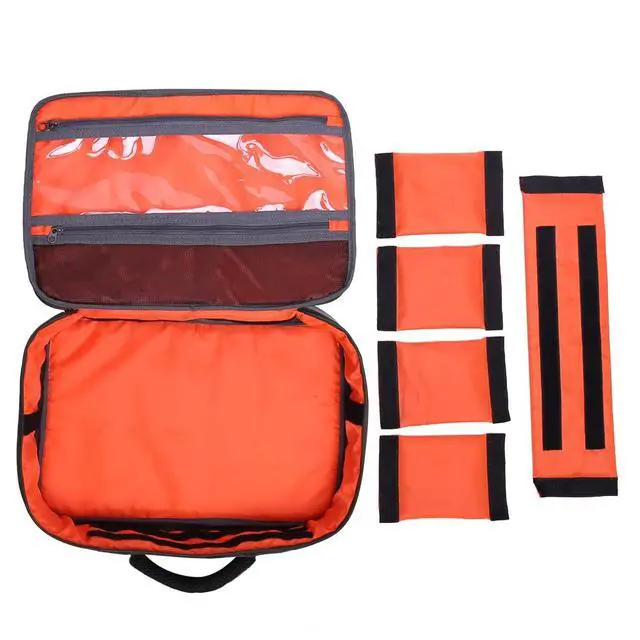 Alt view image 7 of 7 - Fishing Reel Case Travel Storage Bag with Adjustable Compartments for Fly Reels, Spinning Reels, Baitcasting Reel & Fishing Gear