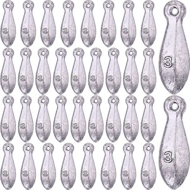 Main image of 36 Pcs Bank Sinkers Fishing Weights Sinkers Weights for Surf Ocean Saltwater Freshwater Surf Bass Catfishing Fishing Casting Gear Tackle