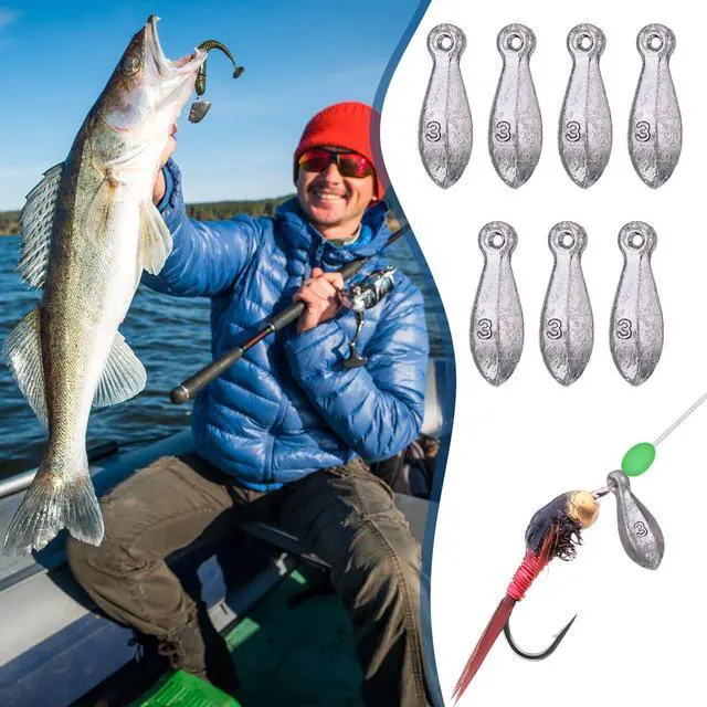 Alt view image 6 of 7 - 36 Pcs Bank Sinkers Fishing Weights Sinkers Weights for Surf Ocean Saltwater Freshwater Surf Bass Catfishing Fishing Casting Gear Tackle