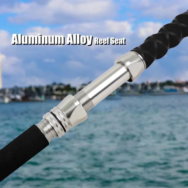 Alt view image 6 of 7 - 2-Piece Boat Conventional Fishing Rod Portable Spinning/Casting Rod Carbon Fishing Pole