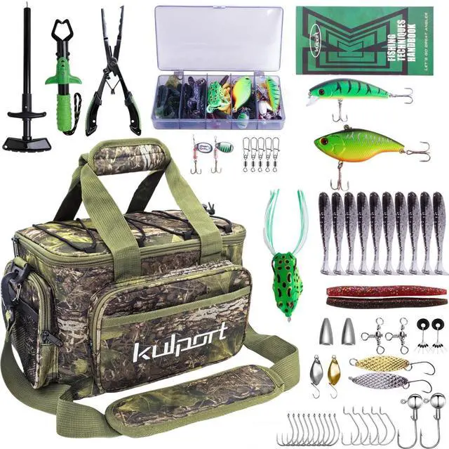 Main image of Fishing Shoulder Bag with Tackle Boxes, Fishing Sling Tackle Bag For Fishing Gear Storage With Fishing lures, Fishing pliers, Fish Lip Gripper, Fishing Gifts for Men