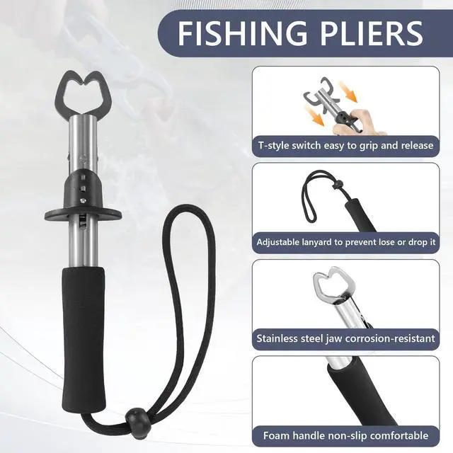 Alt view image 5 of 7 - Fishing Backpack with Tackle Boxes, Fishing Sling Tackle Backpack Bag for Fish Gear With Rod Holder, Fish Kits Gifts for Men Women with Lures, Pliers, Lip Gripper, Black Kit