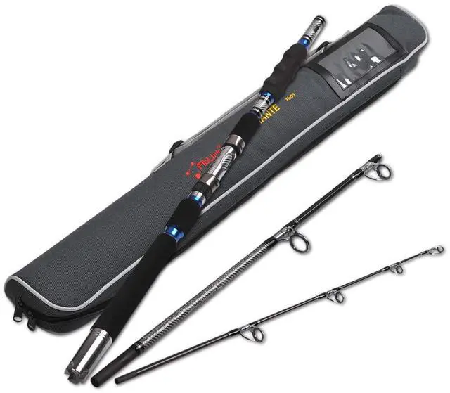 Main image of 3-Piece Spinning Rod Heavy Spinning Fishing Rod Portable Fishing Rod Graphite Spin Rod (30-50 Pound Test)